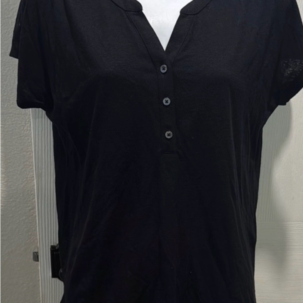 Style & Co. Women's Black Button-Down Shirt
